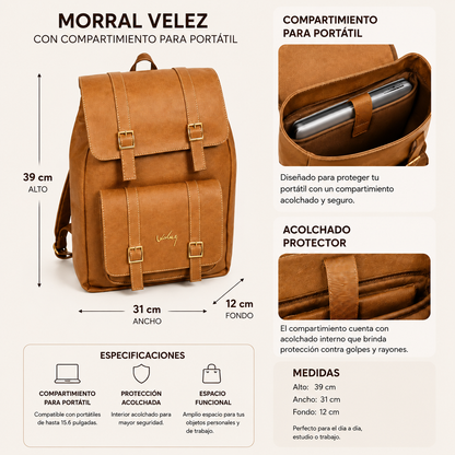 Bolso Carriel Vélez de Cuero Legítimo - Lanzamiento Exclusivo Con 80% de Descuento 🎁